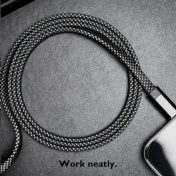 Function101 NEAT CABLE Magnetic USB-C Charging Cable, 4.9 ft., Blue (F101-LCBU5)