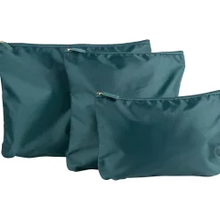 G Force 6-Piece Fabric Travel Pouch Set, Water Resistant, Emerald (27105-EMERALD)