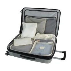 G Force 6-Piece Fabric Travel Pouch Set, Water Resistant, Cashmere (27105-CASHMERE)