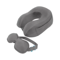 G Force 3-Piece Travel Comfort Earplugs and Eye Mask, Gray, 3/Set (36002)