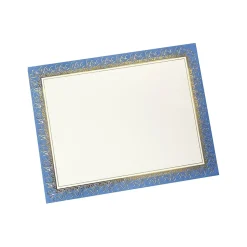 Gartner Studios Certificates, 8.5" x 11", White/Blue/Gold, 15/Pack (36001-S)