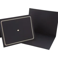 Gartner Studios Certificate Holders, 8.5" x 11", Black/Gold, 6/Pack (35003)