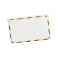 Gartner Studios Certificates, 5" x 8", Gold/White, 10/Pack(73871)