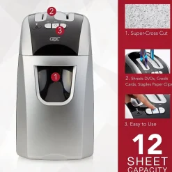 GBC EX12-05 12-Sheet Cross Cut Personal Shredder (1757390)