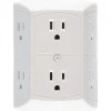 GE 15 Amp 6 Outlet In-wall Adapter, White (JASHEP50759)