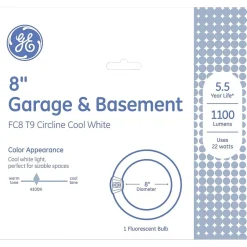 GE 22 Watt Cool White 8" Diameter T-9 Circline Fluorescent Tube (33774)