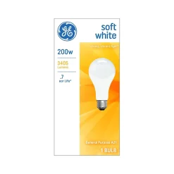 GE 200 Watt Soft White Incandescent General-Purpose Bulb (11585)