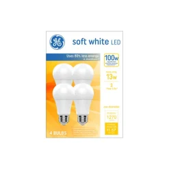 GE 13 Watt Soft White LED General-Purpose Bulb, 4/Pack (93131065)