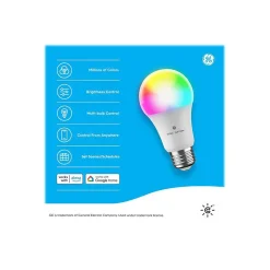GE Cync Wi-Fi 60W Equivalent A19 LED Smart Light Bulb, Full-Color (93128981)