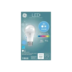 GE LED+ 60W Equivalent A19 Smart Light Bulb, Color-Changing (93100205)