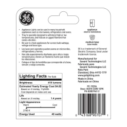 GE Lighting 40 Watts Clear Incandescent Bulb (15206)