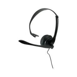 GE Noise Canceling Mono Hands-Free Headset, Over-the-Head, Black (98999)