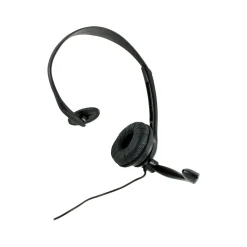 GE Noise Canceling Mono Hands-Free Headset, Over-the-Head, Black (98999)