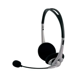 GE Stereo Computer Headset, Over-the-Head, Black (98974999)
