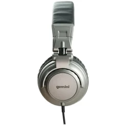 Gemini Professional Over-Ear DJ Headphones, Silver (DJX-500)