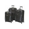 Geoffrey Beene Brentwood 3-Piece Spinner Luggage Set, Black (GB866-3)