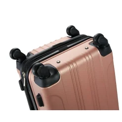 Geoffrey Beene 4-Piece Hardside Spinner Luggage Set, Pink (GB316-4)