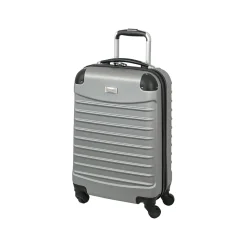 Geoffrey Beene 2-Piece Hardside Spinner Luggage Set, Silver (GB2758-2)