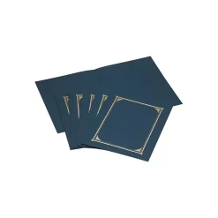 Geographics Certificate Holders, 8.5" x 11", Navy Blue, Pack (GEO45332)