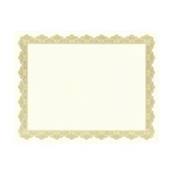 Geographics Certificates, 8.5" x 11", Gold, 25/Pack (39451S)
