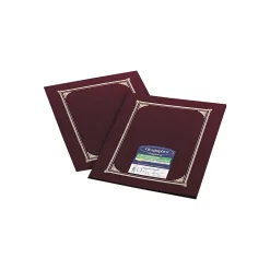 Geographics Linen Certificate Covers, 12-1/2" x 9-3/4", 6/Pack, Burgundy