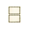 Geographics 2-UP Crown Gold Mini Certificates, 8.5" x 11", Gold, 30/Pack (48767)