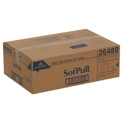 Georgia-Pacific Sofpull Recycled High-Capacity Hardwound Paper Towel, 1-Ply, Natural, 1000'/Roll, 6 Rolls/Carton (26480)