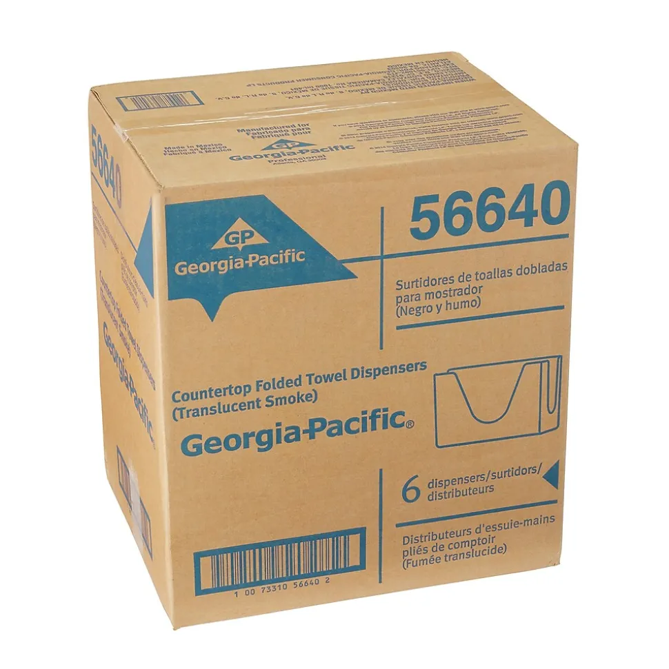 Georgia-Pacific Vista Folded Paper Towel Dispenser, Smoke (56640)