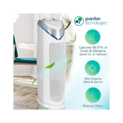 Germ Guardian HEPA Tower Air Purifier, White (AC4825W)