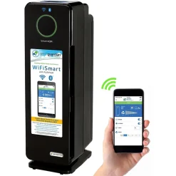 GermGuardian Smart Elite 4-in-1 True HEPA Tower Air Purifier, 5-Speed, WiFi Enabled, Black (CDAP4500BCA)