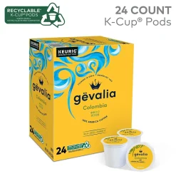 Gevalia Colombian Coffee Keurig® K-Cup® Pods, Medium Roast, 24/Box (5304)