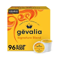 Gevalia Signature Blend Coffee Keurig K-Cup Pod, Light Roast, 96/Box (5305CT)