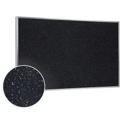 Ghent 4' H x 8' W Recycled Bulletin Board with Aluminum Frame, Confetti (ATR48-CF)