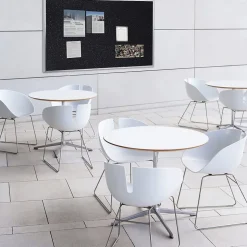 Ghent 3' H x 4' W Recycled Bulletin Board with Aluminum Frame, Confetti (ATR34-CF)