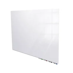 Ghent Aria Low Profile Glass Whiteboard, 4'H x 5'W, White (ARIASN45WH)