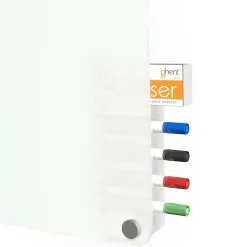 Ghent Harmony Patient Room Magnetic Glass Dry-Erase Whiteboard, 24"H x 18"W (GRPHMYRM11P-18)