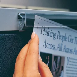 Ghent Hold-Up Display Rails, 48"L x 2"H, 6/Ct