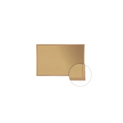 Ghent Natural Cork Bulletin Board with Wood Frame, 4'H x 8'W WK48 (WK48)