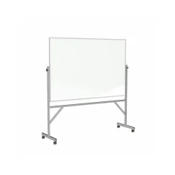 Ghent Porcelain Dry-Erase Whiteboard, Aluminum Frame, 6' x 4' (ARM1M146)
