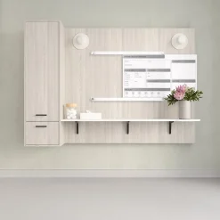 Ghent Slide Changeable Patient Room Glass Dry-Erase Whiteboard, 24