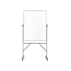 Ghent Steel Mobile Dry-Erase Whiteboard, Aluminum Frame, 4' x 3' (ARMM43)