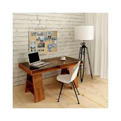 Ghent Traditional Cork Bulletin Board, Aluminum Frame, 4'H x 8'W (AK48)