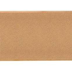 Ghent Traditional Natural Cork Bulletin Board, Wood Frame, 4'W x 3'H (1434-1)