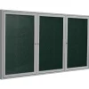 Ghent Vinyl Bulletin Board, Satin Frame, 6' x 4' (PA34872VX-183)