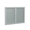 Ghent Vinyl Enclosed Bulletin Board, Satin Frame, 3'H x 4'W (PA23648VX-193)
