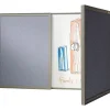 Ghent VisuALL PC Whiteboard Cabinet with Fabric Bulletin Board Exterior Doors, Gray (41302)