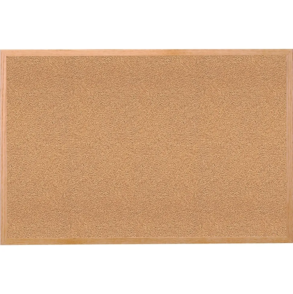 Ghent Wood Frame Cork Bulletin Board, 18" x 24" (GH-14181)