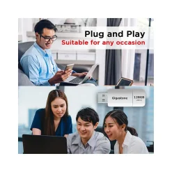 Gigastone 128GB USB 3.1 Type-A Flash Drive, White (GS-U3128GBWH-BC)