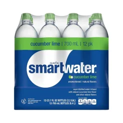 Glaceau Smartwater Flavored Water, 23.7 Oz., 12/Pack (157206)