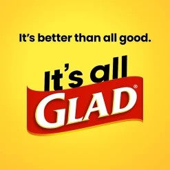 Glad 30 Gallon Large Drawstring Trash Bags, 90/Box (78952)